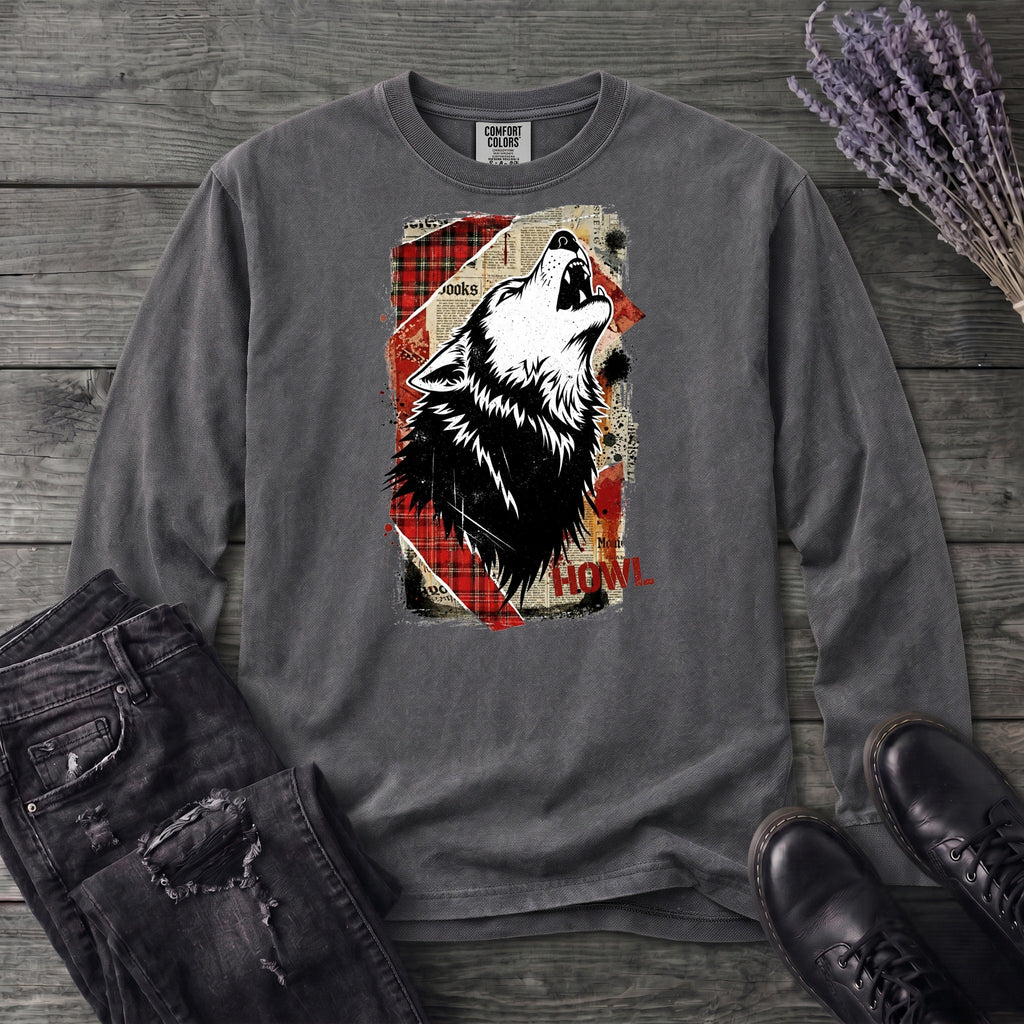 Grunge Howl Collage Long Sleeve T-Shirt