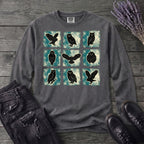 Grunge Owl Grid Long Sleeve T-Shirt