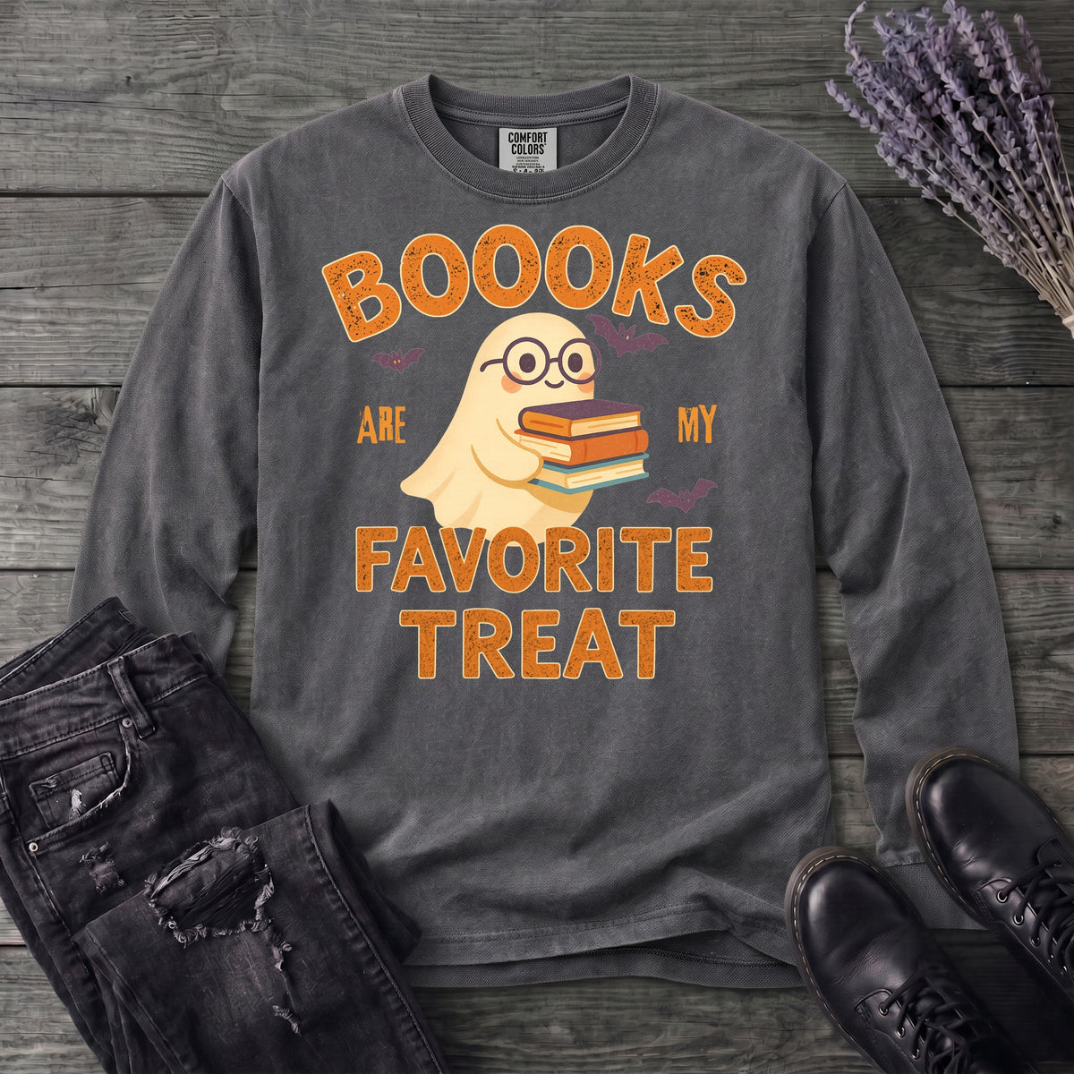 Books Are My Favorite Treats Long Sleeve T-Shirt