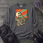 Skeleton Pumpkin Pie Grunge Long Sleeve T-Shirt