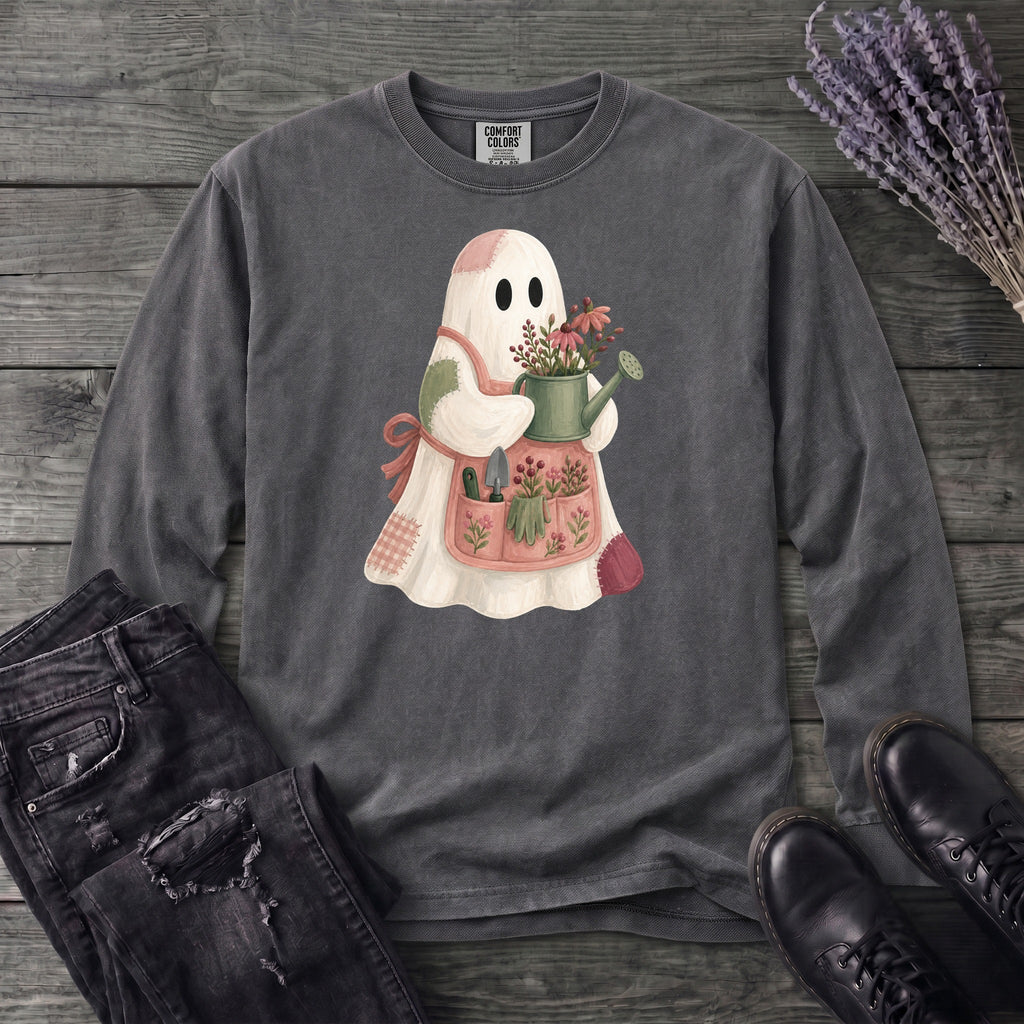 Patchwork Garden Ghost Long Sleeve T-Shirt