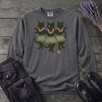 Hula Black Cat Trio Long Sleeve T-Shirt
