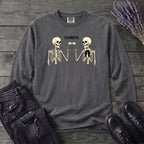 Thankful Toasting Skeletons Long Sleeve T-Shirt
