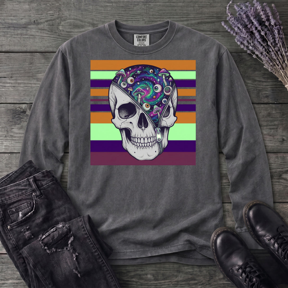 unzip your mind Long Sleeve T-Shirt