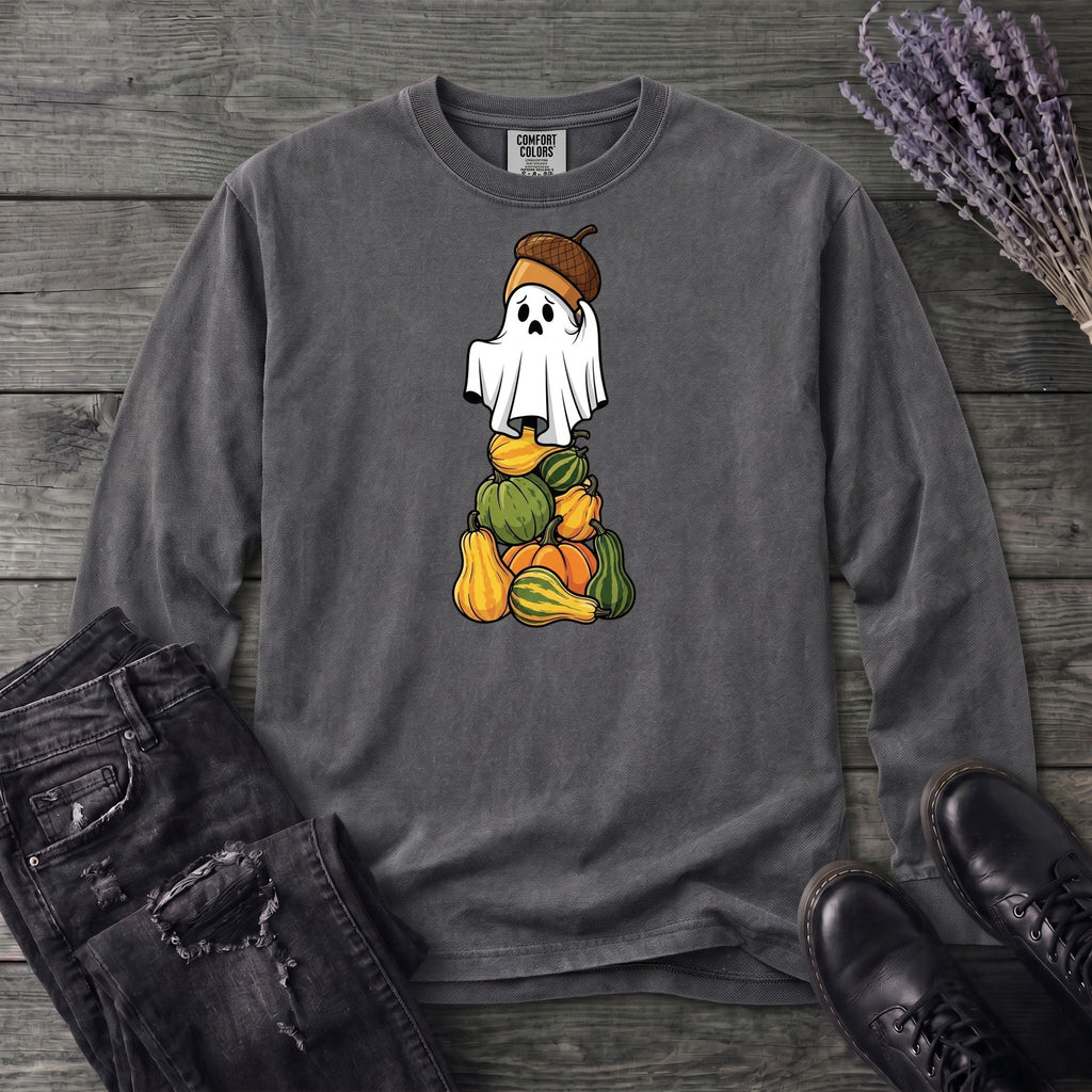 Stacked Squash Ghost Long Sleeve T-Shirt