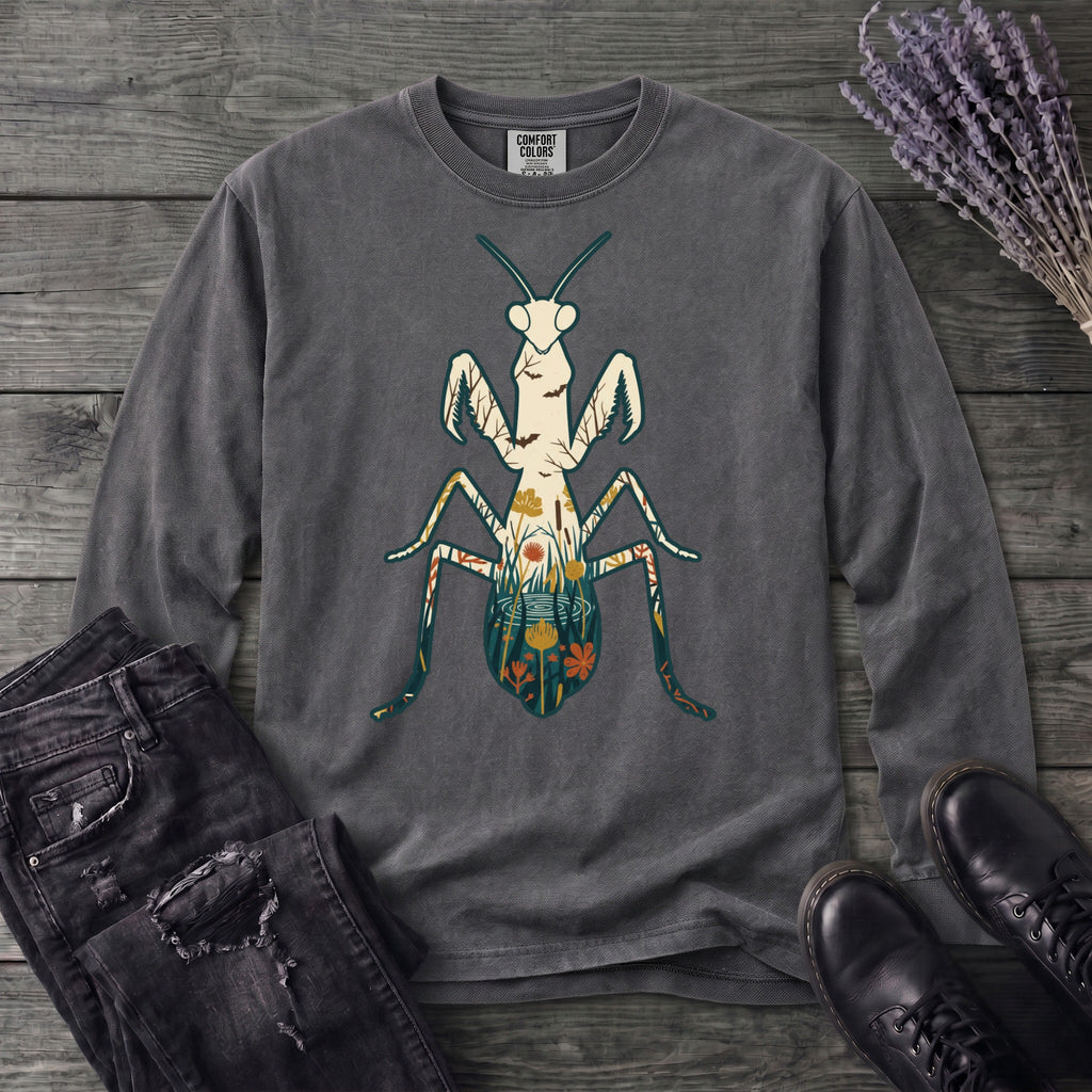Mantis Silhouette Long Sleeve T-Shirt