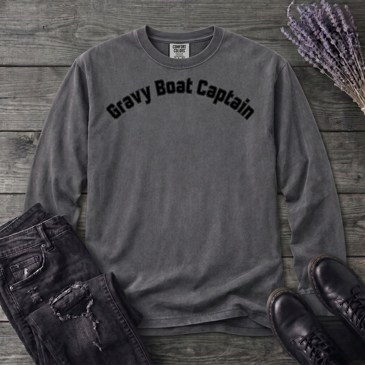 Gravy Boat Captain Long Sleeve T-Shirt