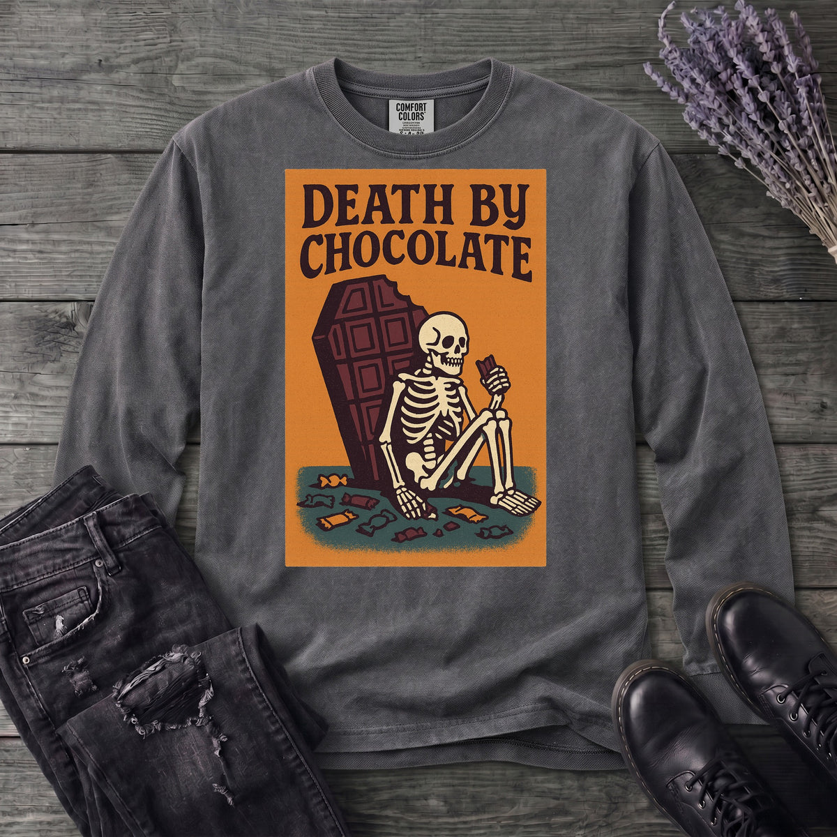 Death By Chocolate Long Sleeve T-Shirt