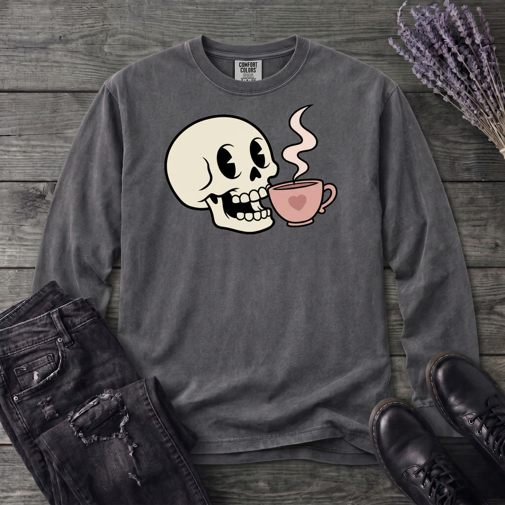 Skull Sip Long Sleeve T-Shirt