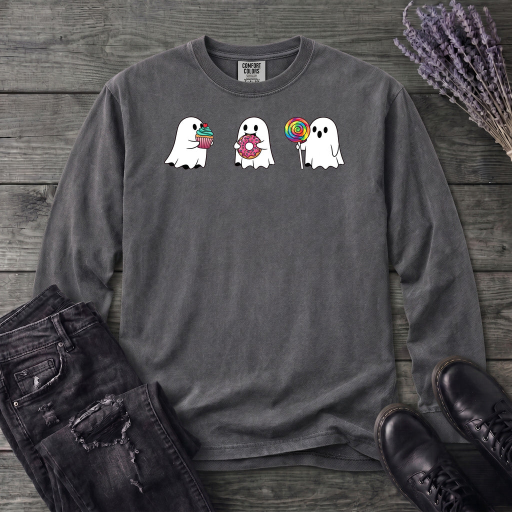 Ghosts Fun Treats Long Sleeve T-Shirt