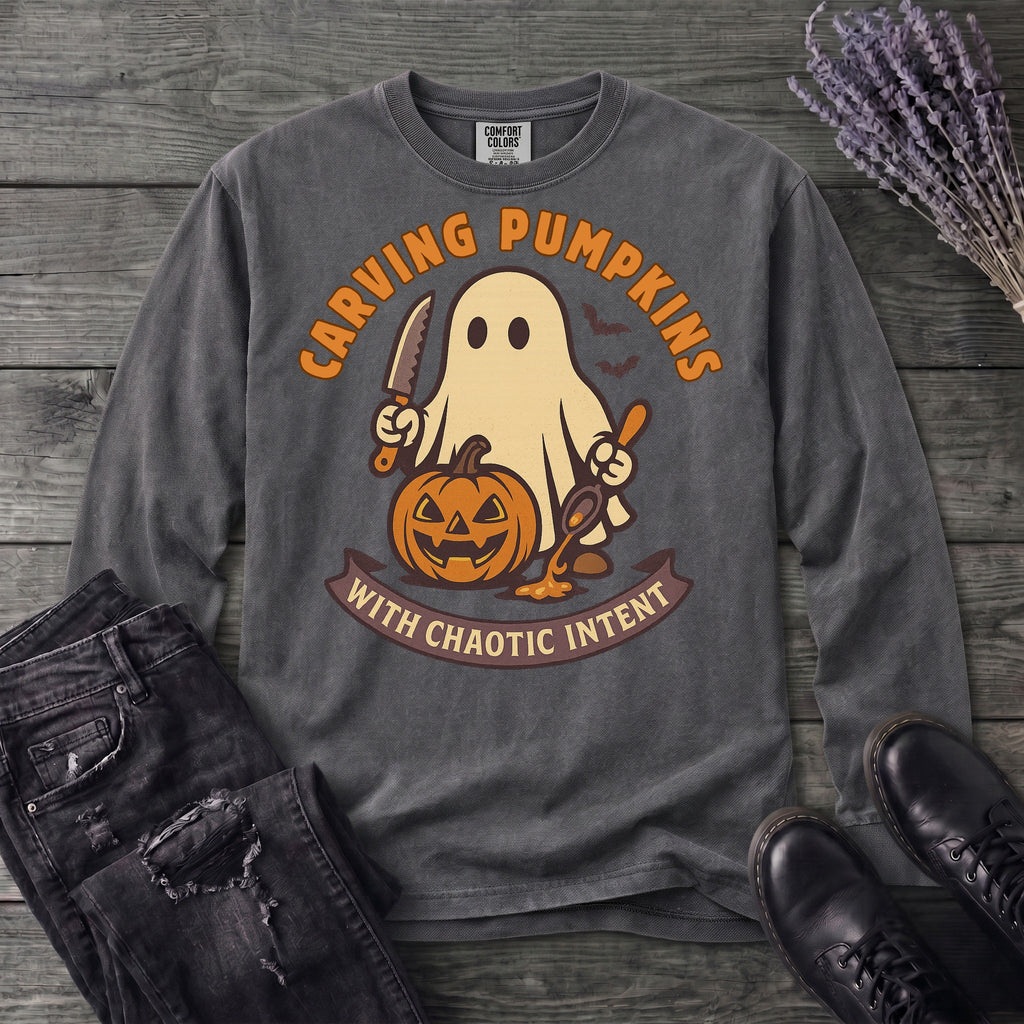 Carving Pumpkins Chaotic Long Sleeve T-Shirt