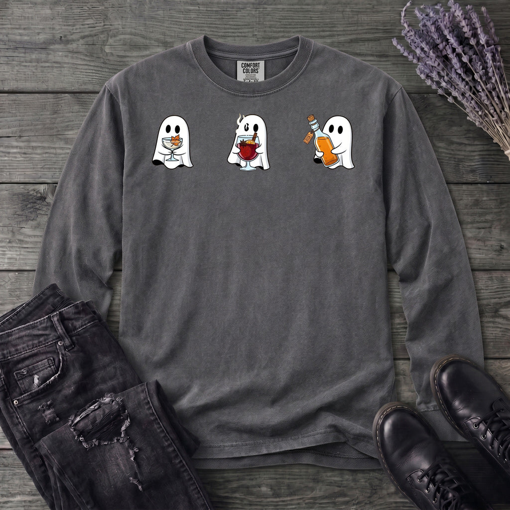 Ghosts With Booze Long Sleeve T-Shirt
