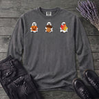 Ghosts Autumn Icons Long Sleeve T-Shirt