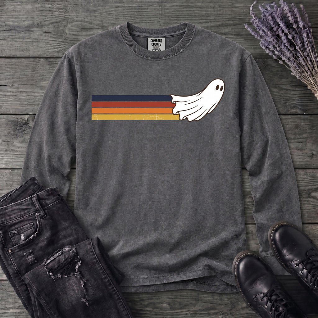 Retro Ghost Long Sleeve T-Shirt
