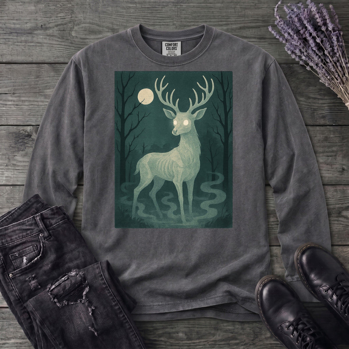 Woodland Spirits Stag Long Sleeve T-Shirt