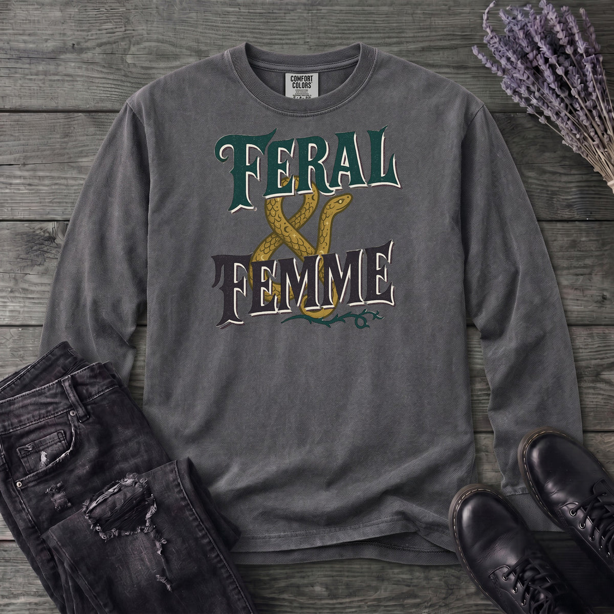 Feral And Femme Long Sleeve T-Shirt