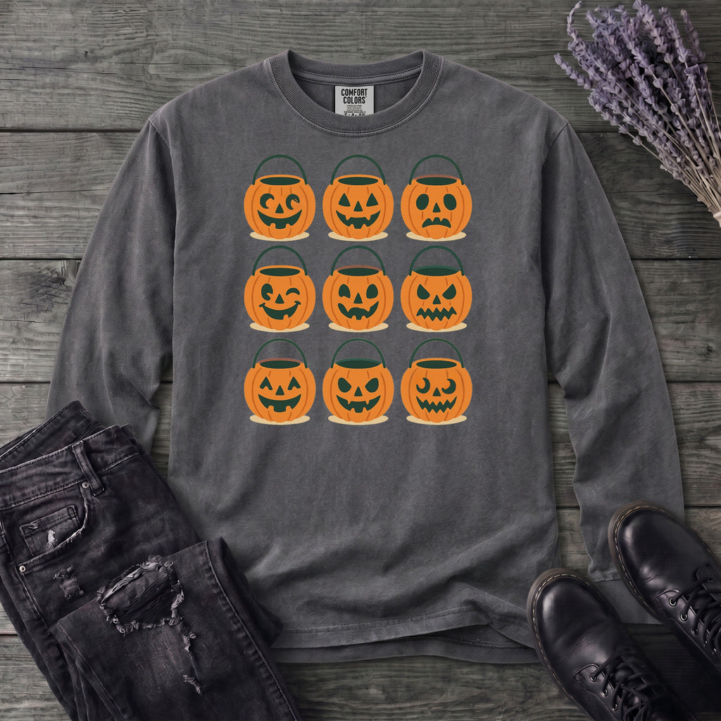 Bucket Grid Long Sleeve T-Shirt