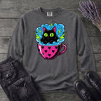 Cat Heart Mug Y2k 90s Long Sleeve T-Shirt