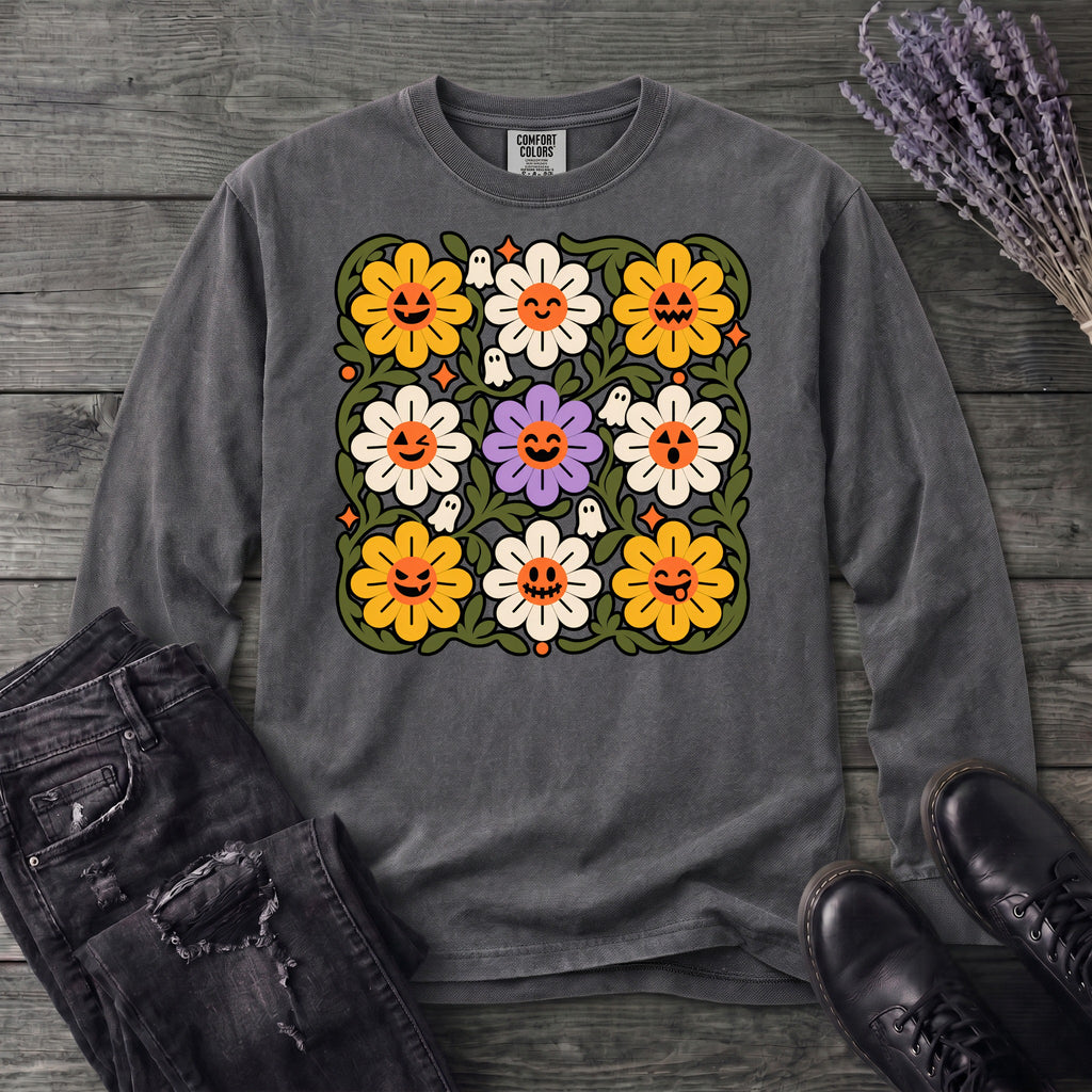 Spooky Floral Long Sleeve T-Shirt
