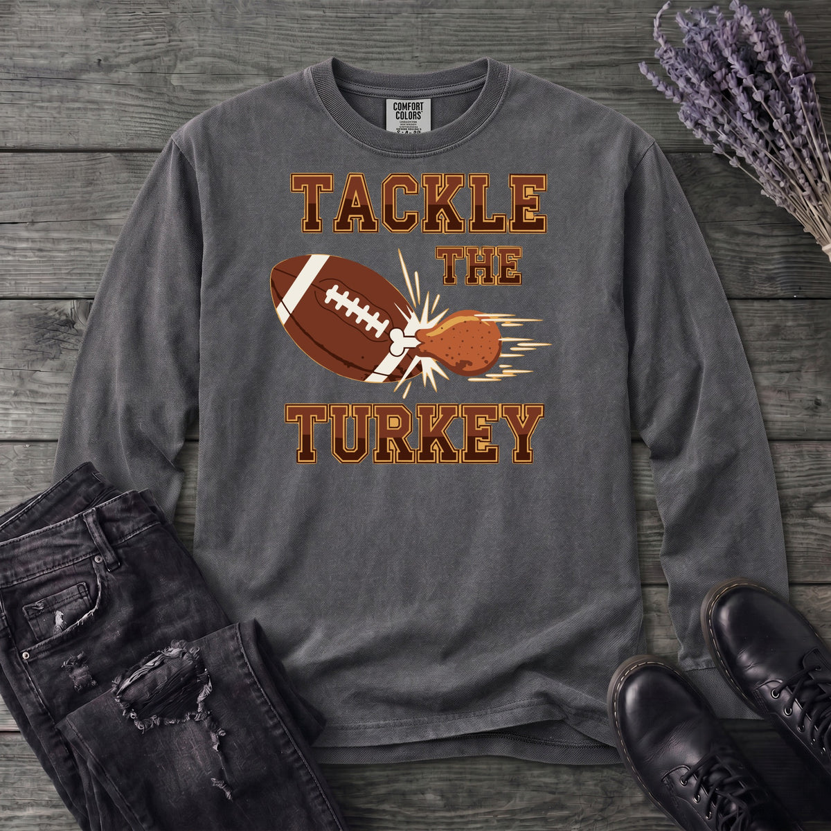 Tackle The Turkey Long Sleeve T-Shirt
