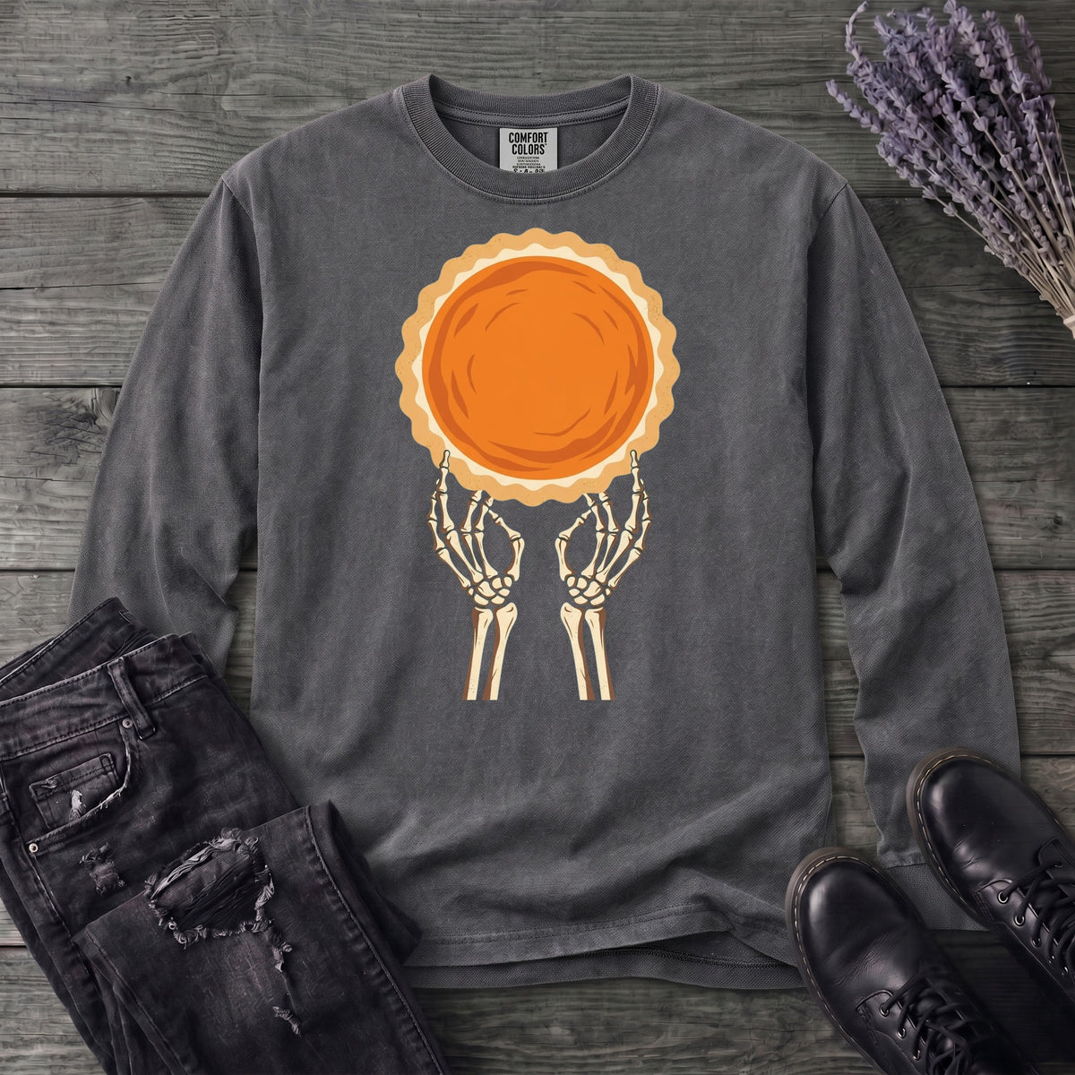 Skeleton Pie Long Sleeve T-Shirt
