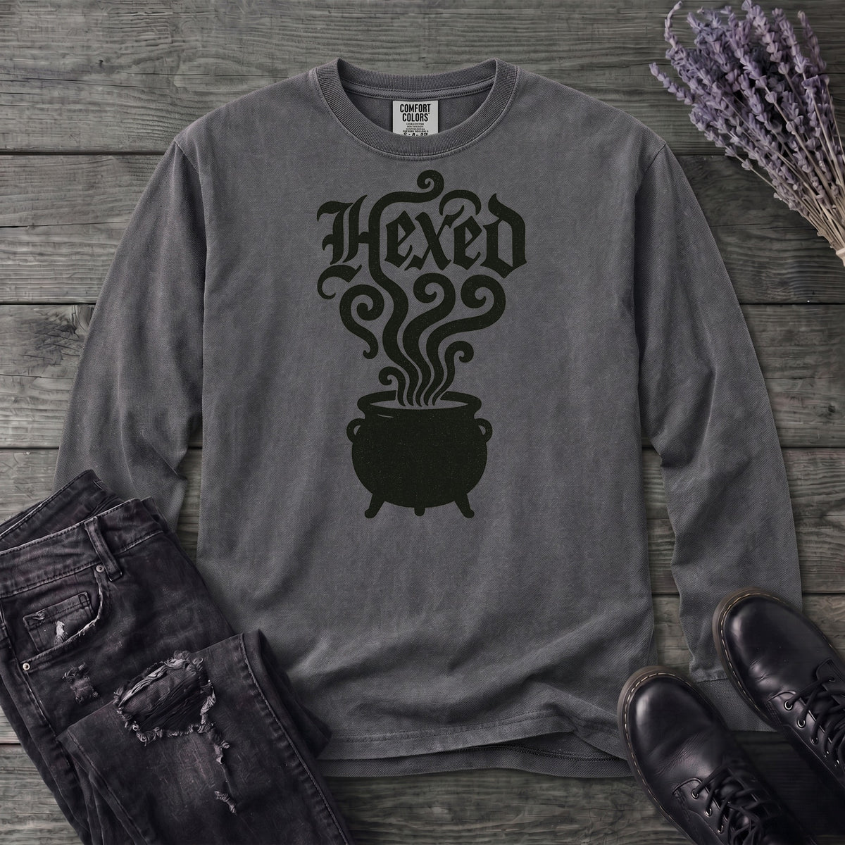 Hexed Cauldron Long Sleeve T-Shirt