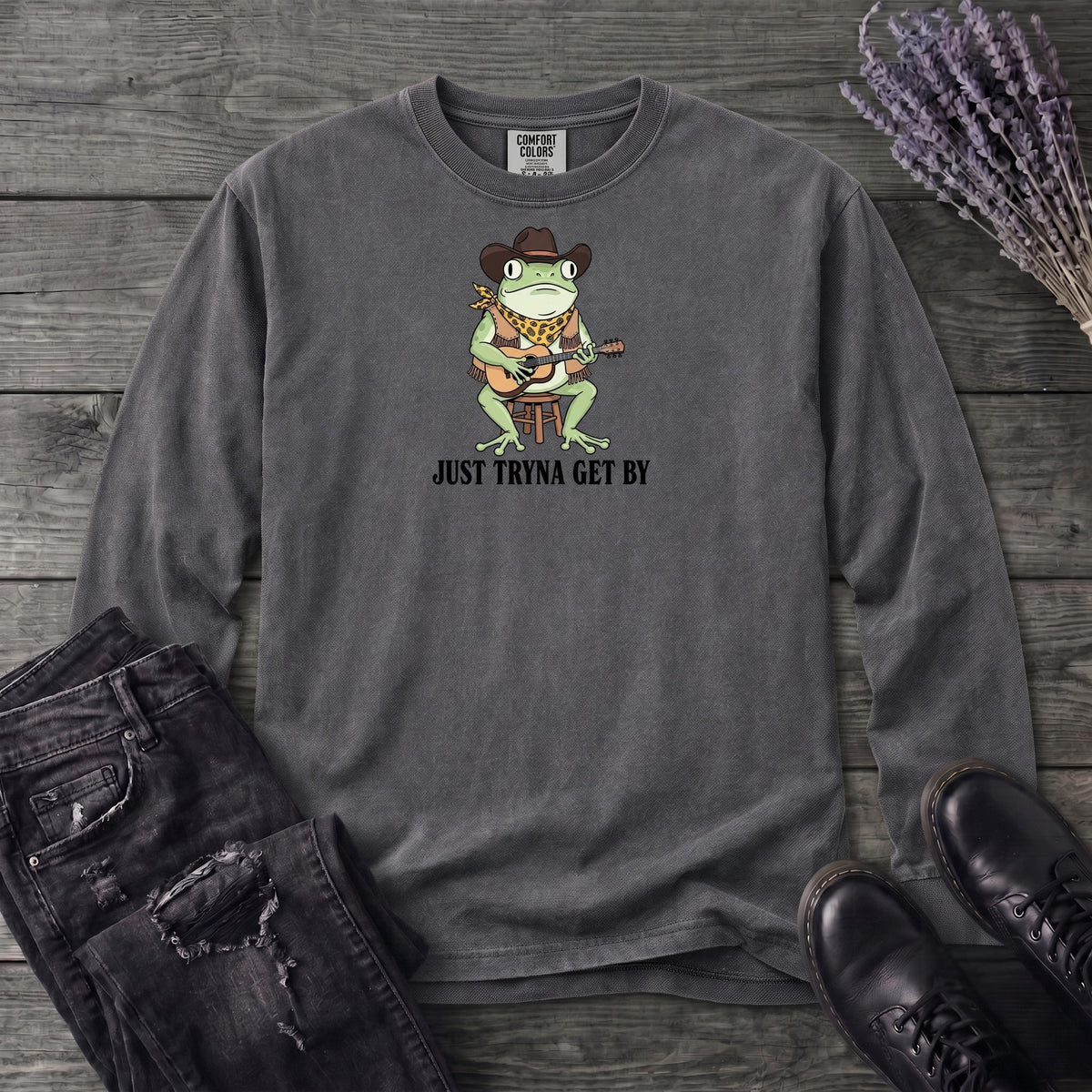 Just Tryna Get By Long Sleeve T-Shirt
