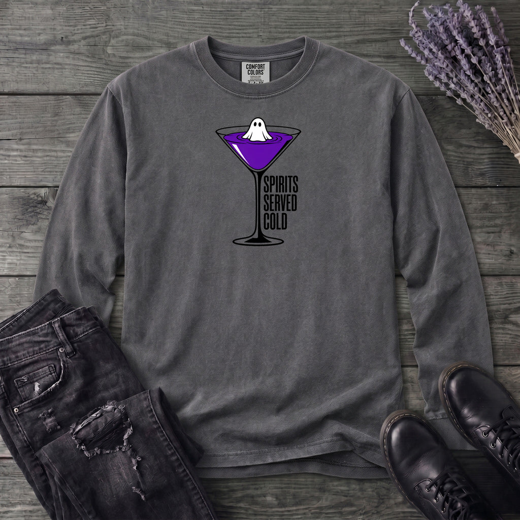 Spirits Served Cold Long Sleeve T-Shirt