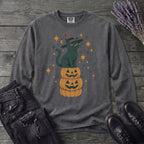 Stacked Cat and Pumpkins Long Sleeve T-Shirt