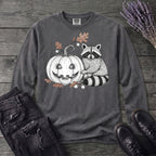 Raccoon And Pumpkin Long Sleeve T-Shirt