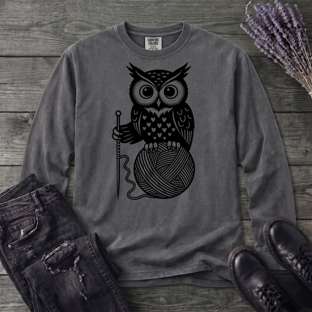 Owl And Yarn Long Sleeve T-Shirt