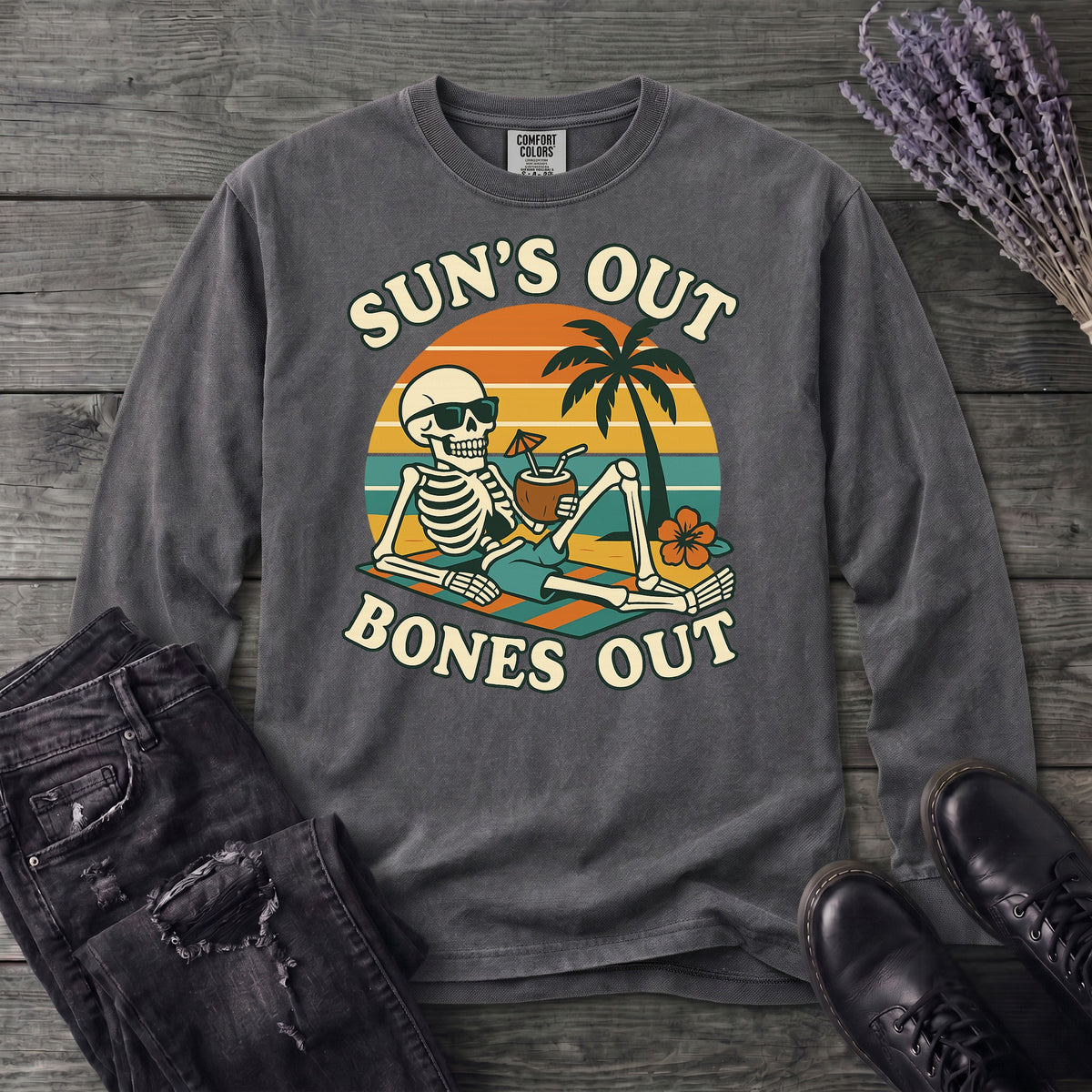Suns Out Bones Out Long Sleeve T-Shirt