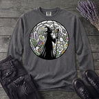 stained glass botanical witch Long Sleeve T-Shirt