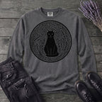 garden cat linocut Long Sleeve T-Shirt