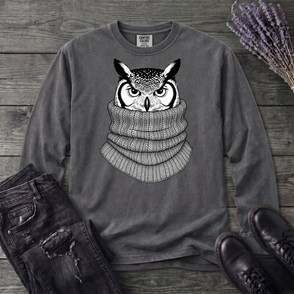 Owl In Cowl Long Sleeve T-Shirt