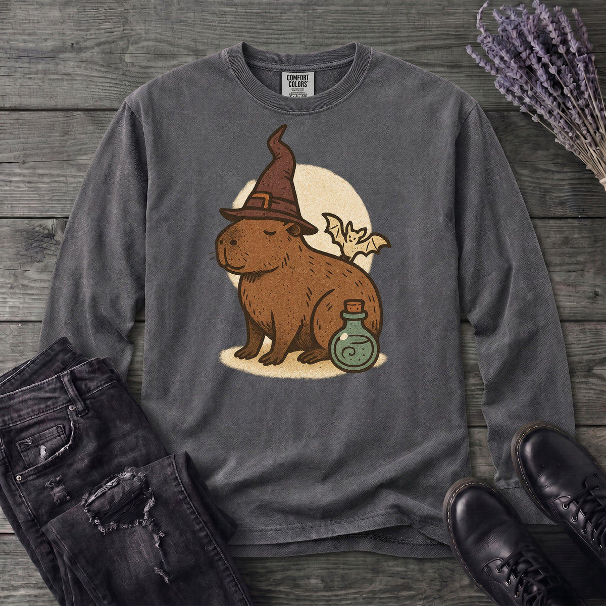 capybarra witch Long Sleeve T-Shirt
