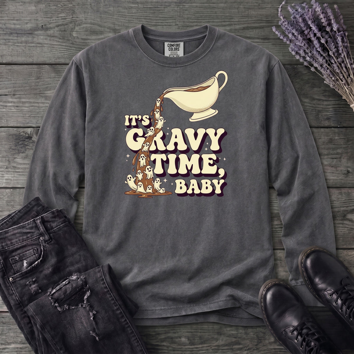 Its Gravy Time Baby Long Sleeve T-Shirt