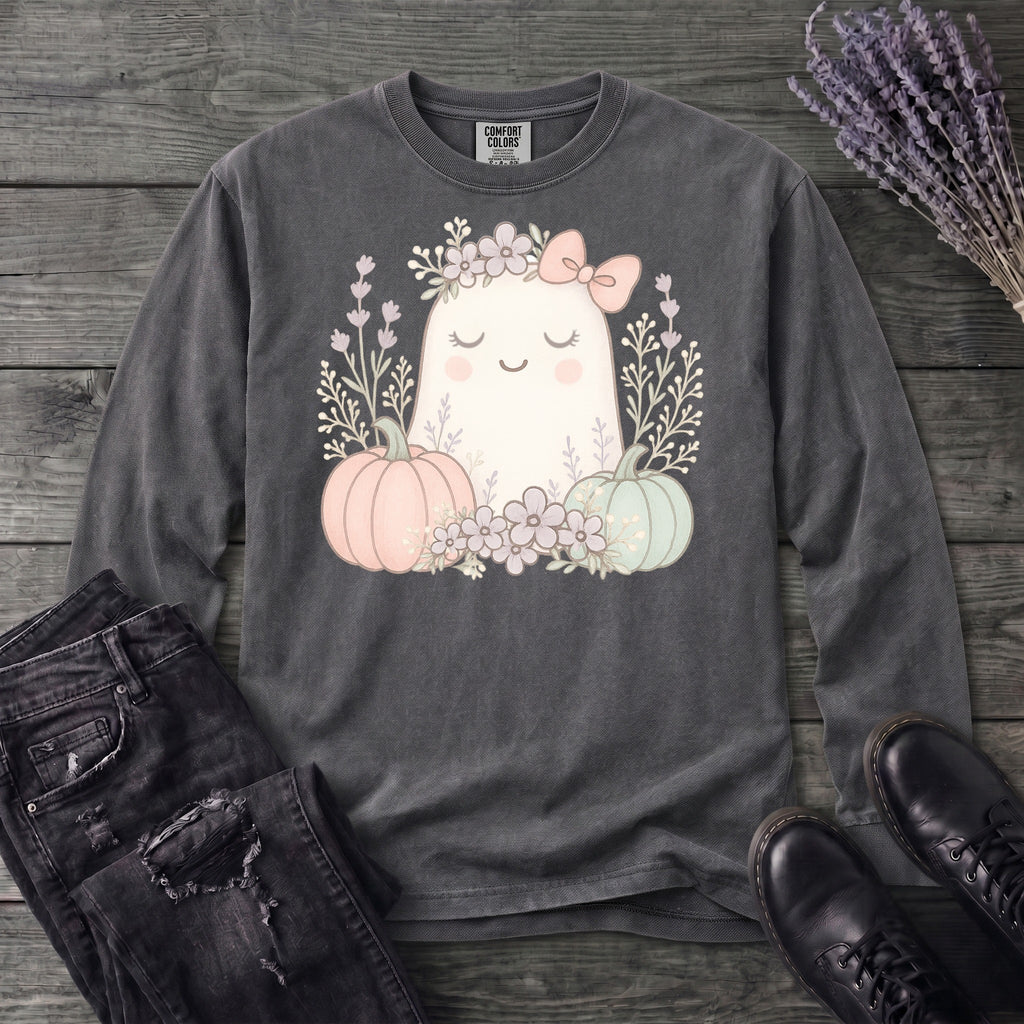 Boho Coquette Ghost Long Sleeve T-Shirt