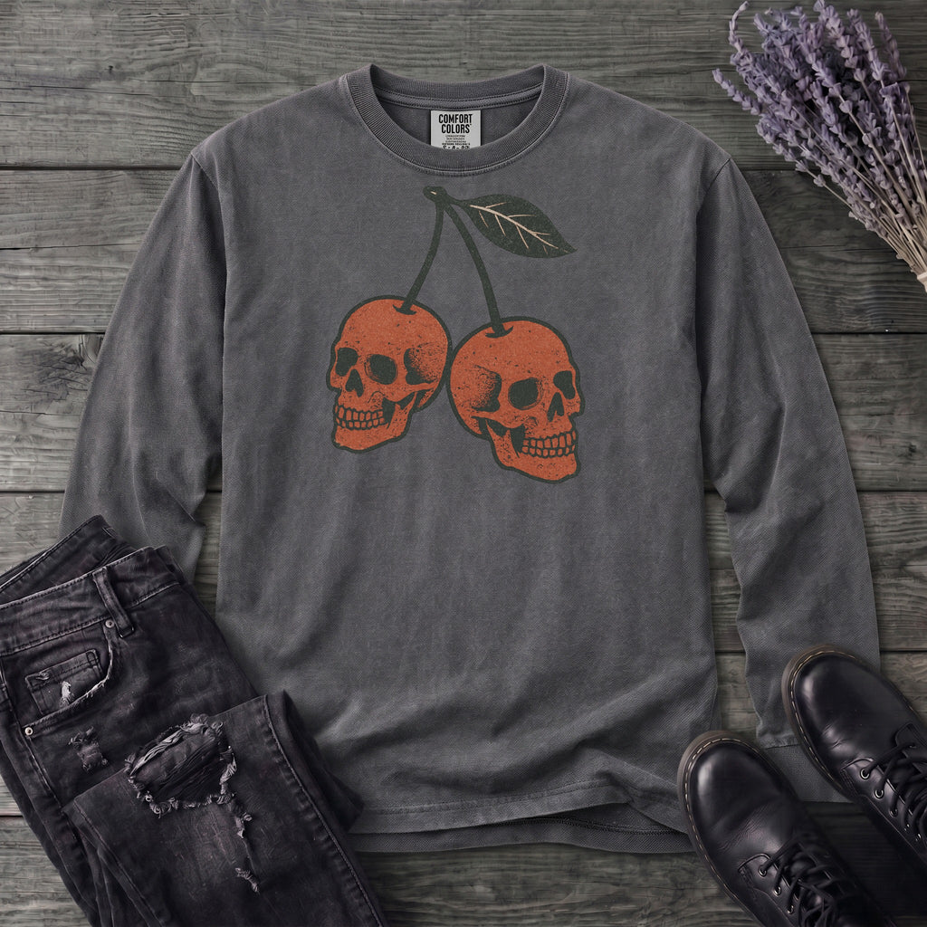 Skull Cherries Long Sleeve T-Shirt