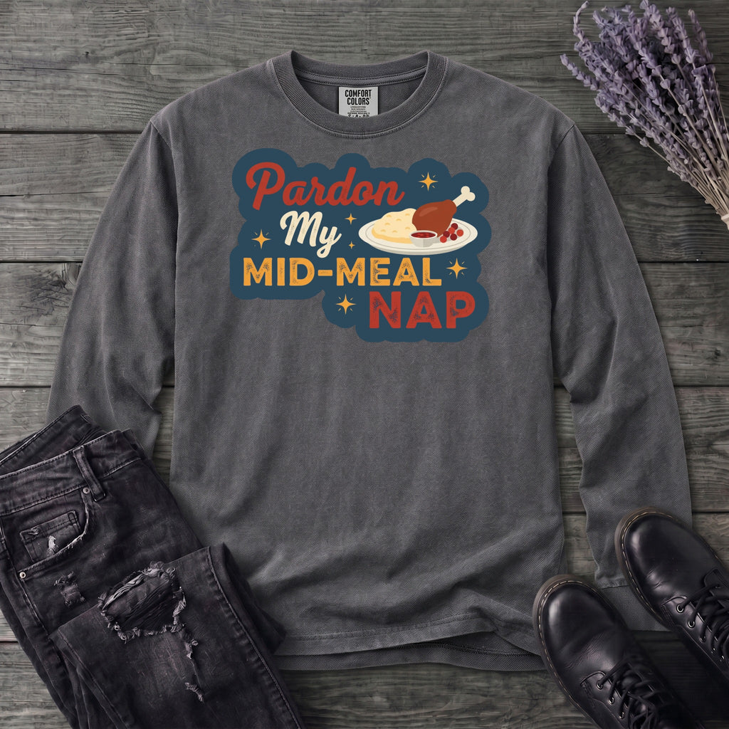 Mid Meal Nap Long Sleeve T-Shirt