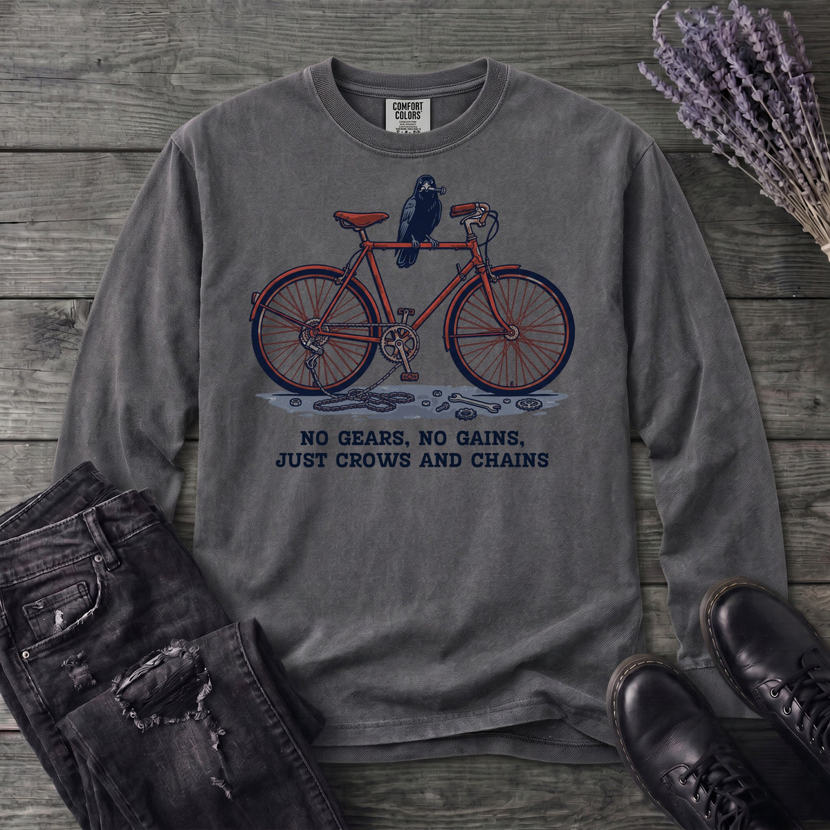 No Gears No Gains Long Sleeve T-Shirt
