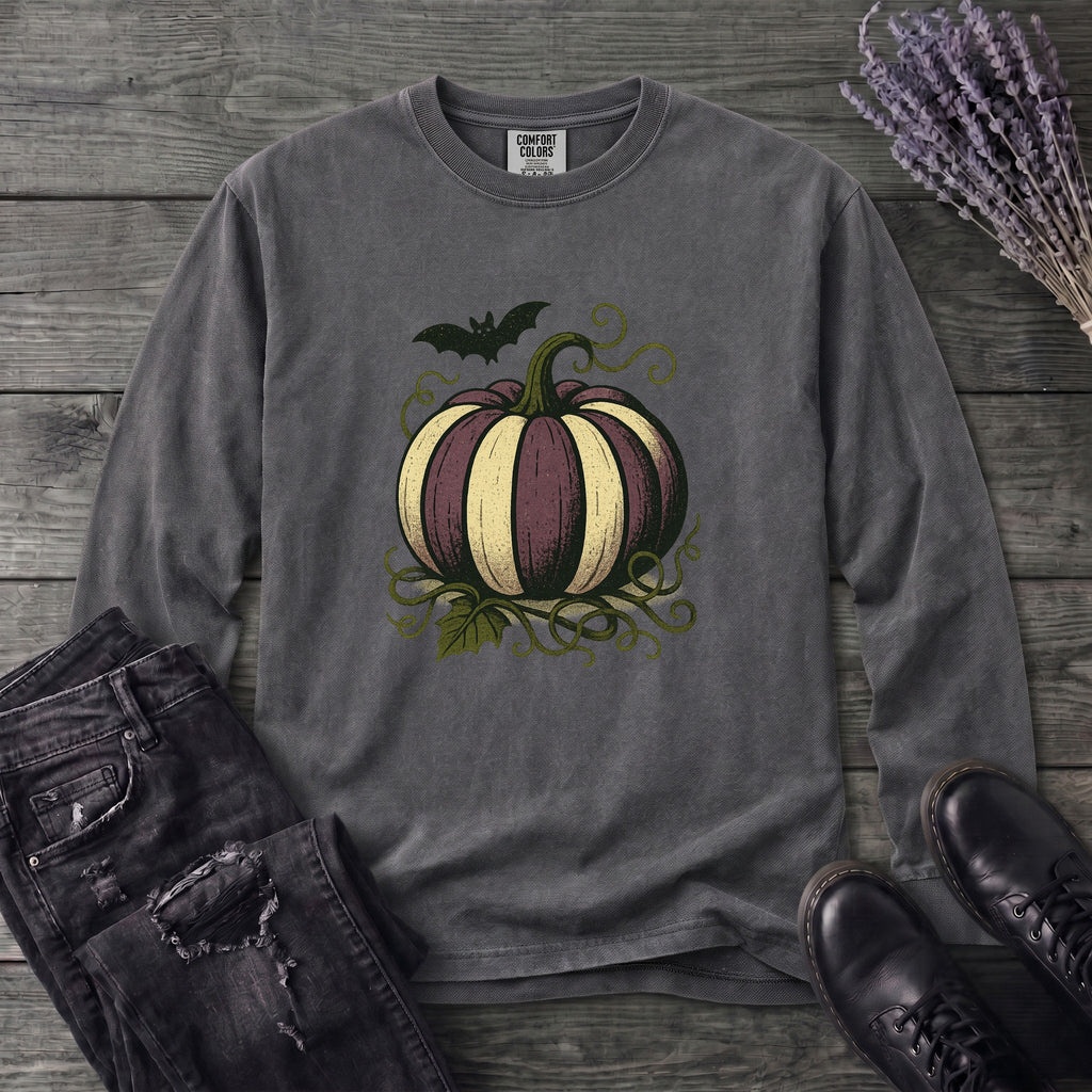 Striped Pumpkin Long Sleeve T-Shirt