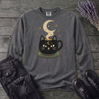 Celestial Cat Coffee Long Sleeve T-Shirt