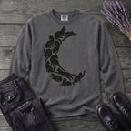 crescent moon black cats Long Sleeve T-Shirt