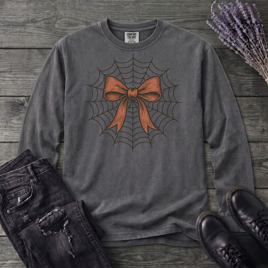 Spiderweb Bow Long Sleeve T-Shirt