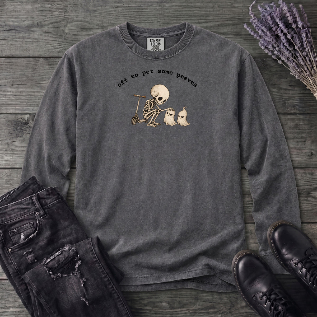 Off To Pet Some Peeves Long Sleeve T-Shirt