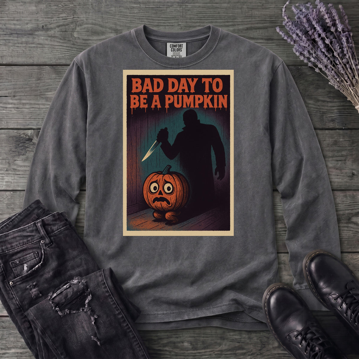 Bad Day To Be A Pumpkin Long Sleeve T-Shirt