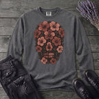 Hibiscus Skull Long Sleeve T-Shirt