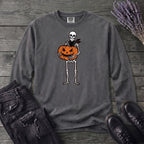 Skeleton Jack O Lantern Long Sleeve T-Shirt
