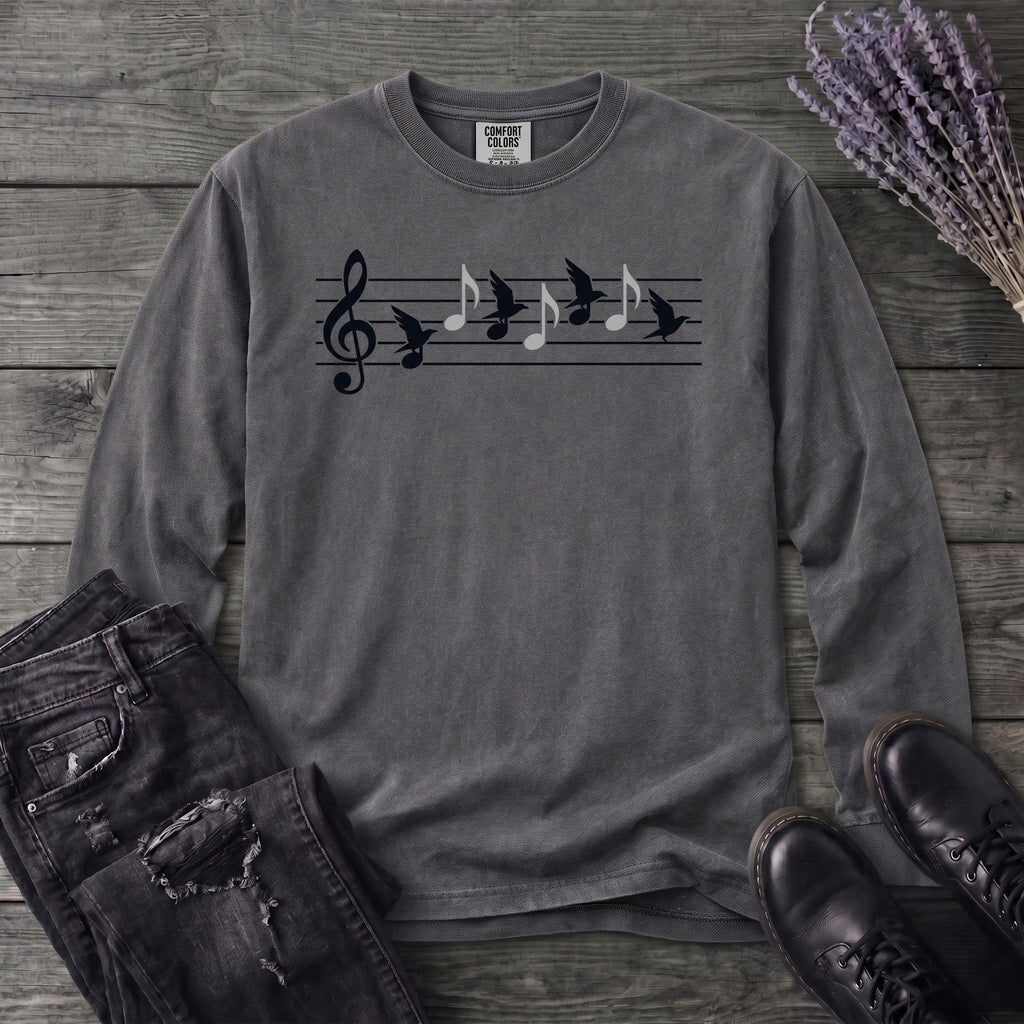 Music In Flight Long Sleeve T-Shirt